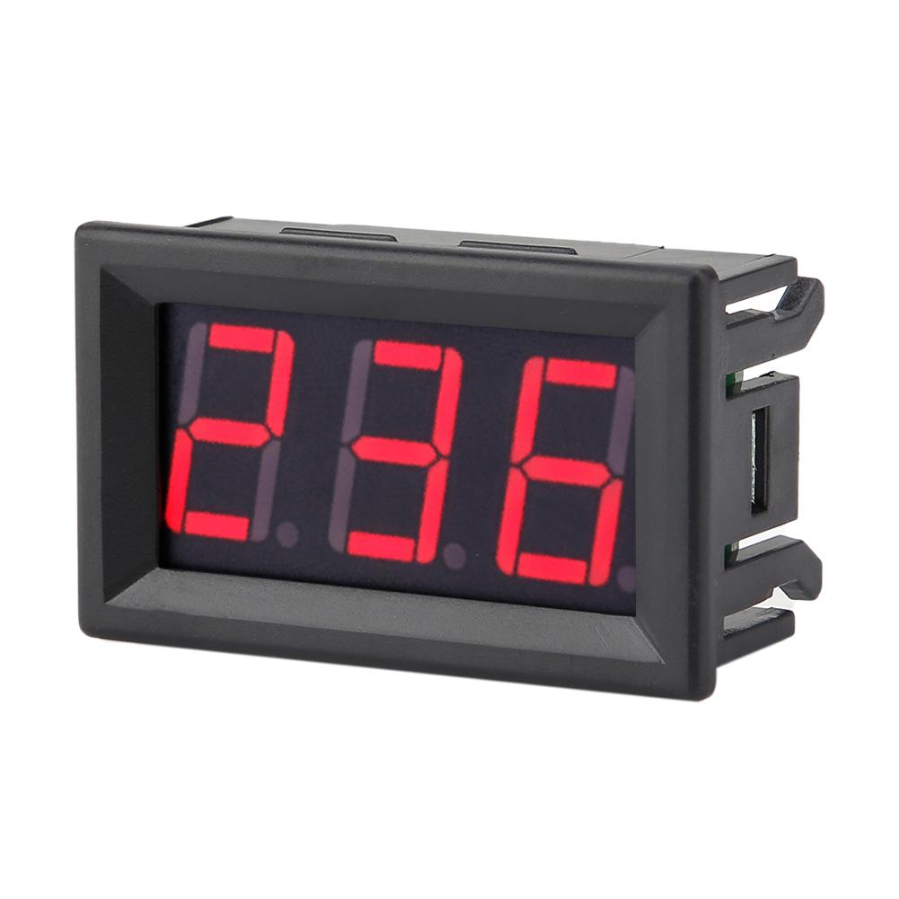 Digital Voltmeter 0.56inch Two Wire AC 70 380V Digital LED Display Voltage Meter (Red)