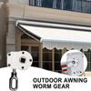 Outdoor Kurbelgetriebe Markise Schneckengetriebe Hof Rasen Balkon Terrasse Aluminiumlegierung Markise Getriebe Markise Zubehör