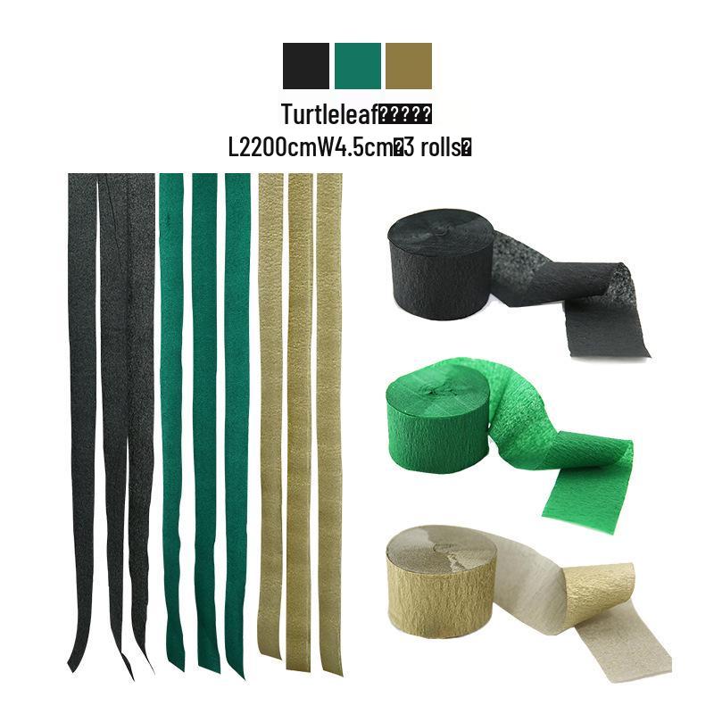 3-Pack Colored Crepe Paper Streamers for Birthday Decorations