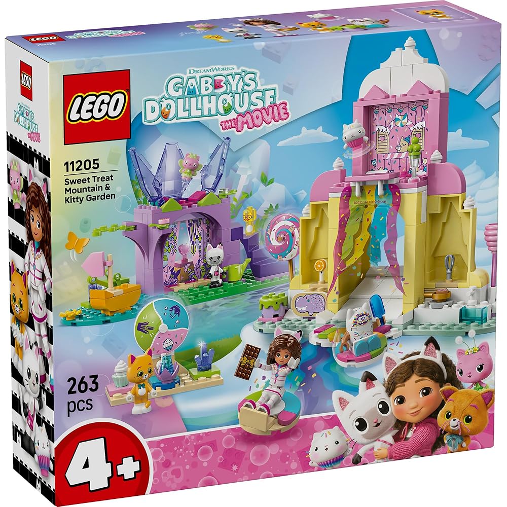 LEGO Gabby's Dollhouse Candy Mountain and Kitty Garden Toy Building Blocks for Kids Ages 4-6