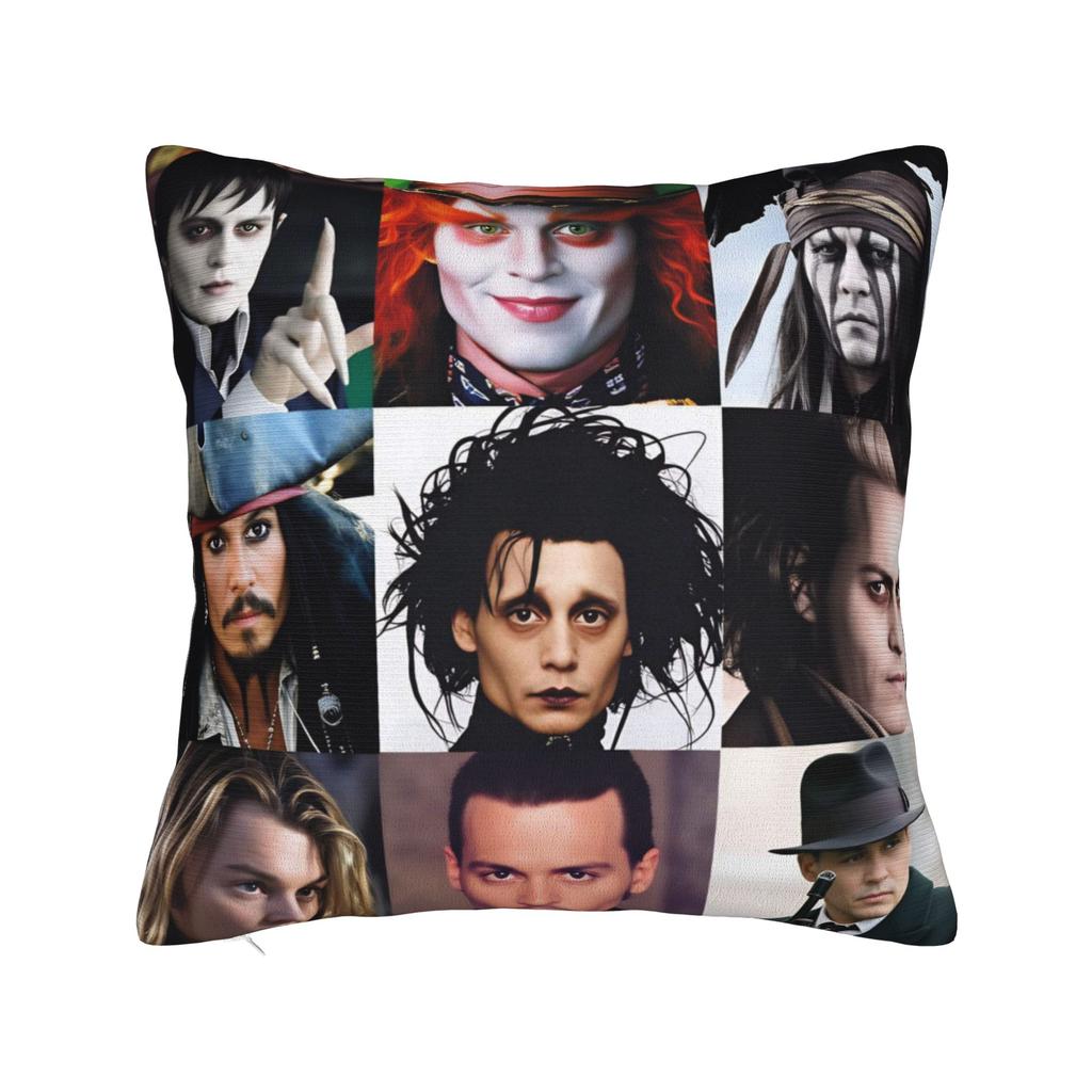 Johnny Depp I Love You Pillowcases Kawaii Pillow Case For Living Room Bed Chair Custom Pillow Cover