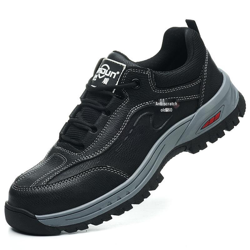 Men s Kevlar Safety Shoes: Anti-Smashing, Anti-Puncture, Bulletproof Fabric, Insulated Midsole. Black; 37