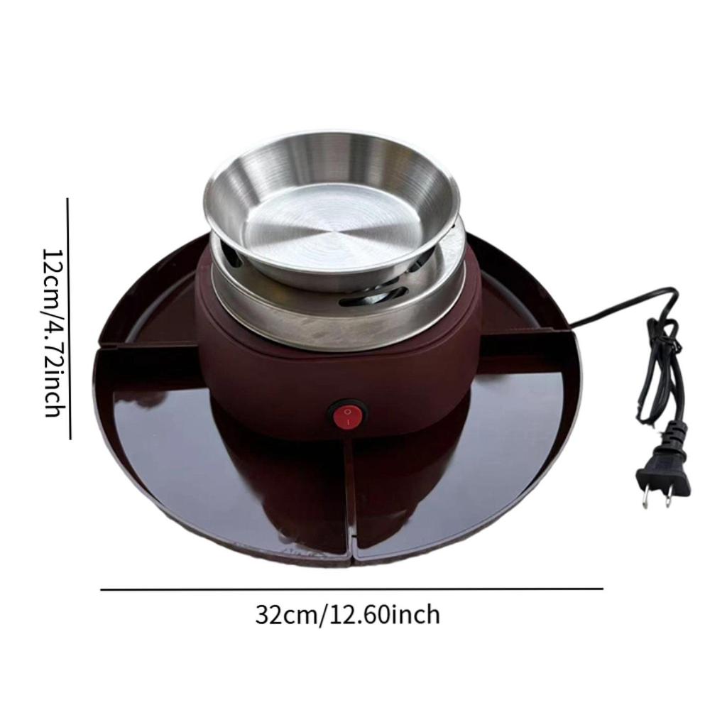 Elektryczny Ekspres do S'mores i 1 Płyta do Topienia Prezenty na Parapetówkę Zestaw do S'mores na Boże Narodzenie Wewnętrzny Ślub Stołowy Impreza