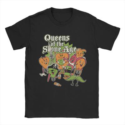 Queens of the Stone Age Music Band TShirt American Rock Music TShirts ShortSleeve Tshirt Summer Cotton O Neck Top Tees