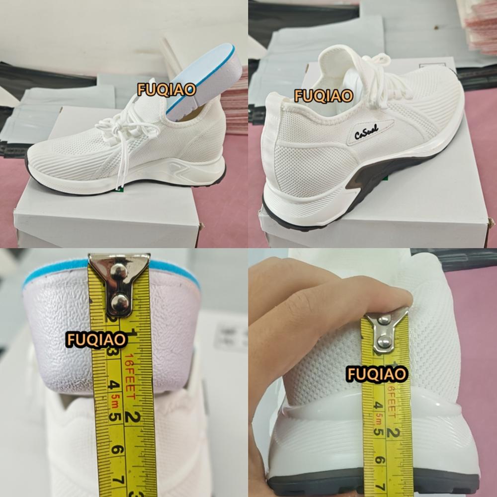 Sneakers Men Elevator Shoes Hidden Heels Comfort Breathable Heightening Shoes For Man Increase Insole 7CM Height Increasing Shoe