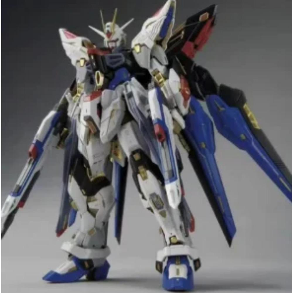 

1/100 MGEX Strike Freedom ZGMF-X20A Mech Assembly Model Kit Action Figures Puzzle Toys Desktop Collectible Decoration Kids Gift