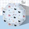 Automatic three-fold umbrella cartoon digital folding umbrella vinyl anti-ultraviolet sunscreen sun umbrella