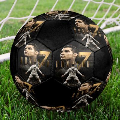 1pc Cristiano Ronaldo Soccer Ball Size 5 Indoor Soccer Ball Fashion Colorful Backyard Game - Great For Sports Fans Gift HE20
