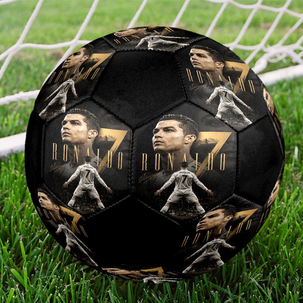 1pc Cristiano Ronaldo Soccer Ball Size 5 Indoor Soccer Ball Fashion Colorful Backyard Game - Great For Sports Fans Gift HE20