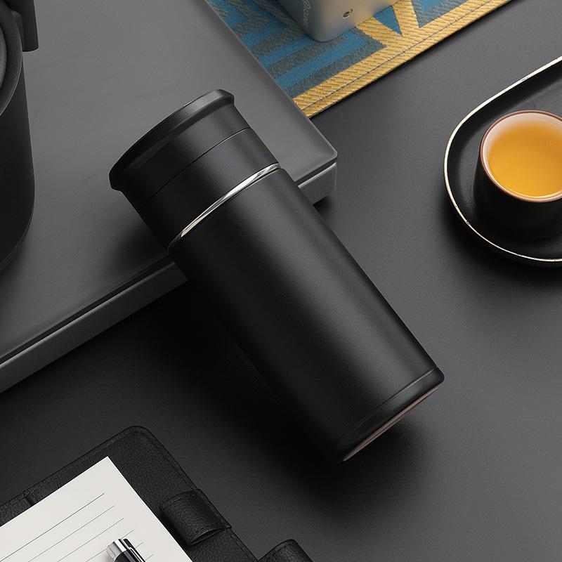 

Tea Water Separation Cup High Configuration Home 316 Stainless Steel Water Cup New Portable Travel Thermos Mug with Tea Strainer 300ML