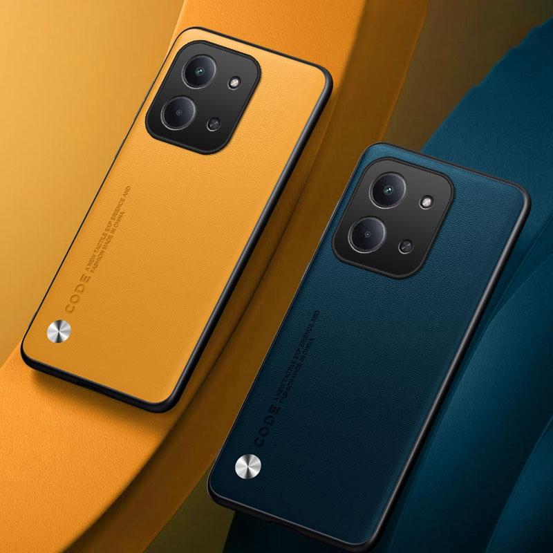 Luxury PU Leather Case For Xiaomi Redmi 15C 4G Back Cover Matte Silicone Shockproof Full Protection Phone Case For Poco C85 4G