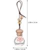 1pc Pendant Car Diffusers for Essential Oils - Hanging Air & Perfume Bottle - Automatic Air Diffuser - Glass Bottle - Pink