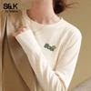 Baleno S&K Women's All-Cotton Long-Sleeve T-Shirt