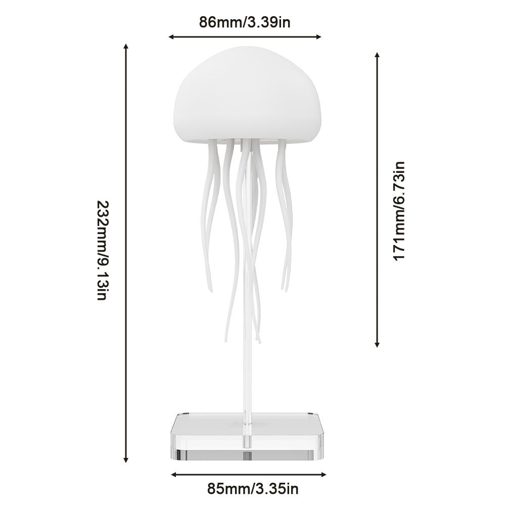 Gradient Intelligent Voice-Controlled Jellyfish Light Smart Touch Foot Bedroom Atmosphere Light Type-C Charging
