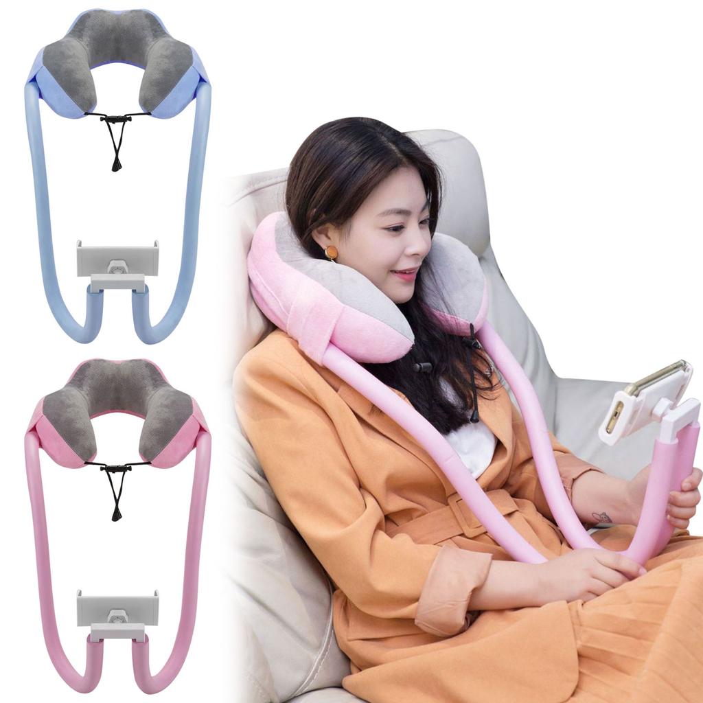 Mobile Phone Holder With Lazy Support U-shaped Pillow Nap Pillow Memory Foam Cervical Spine Neck Pillow