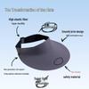 Kid's UPF50+ Sun Visor Hat, Unisex Wide Brim for UV Protection