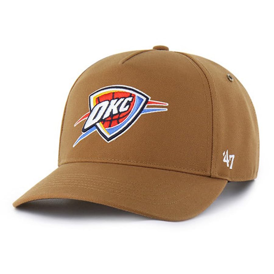 NBA Oklahoma City Thunder 47BRAND HITCH SNAPBACK CAP BROWN OKLAHOMA CITY THUNDER DUCK Snapback Cap Brown [47 Brand] [Used] коричневый