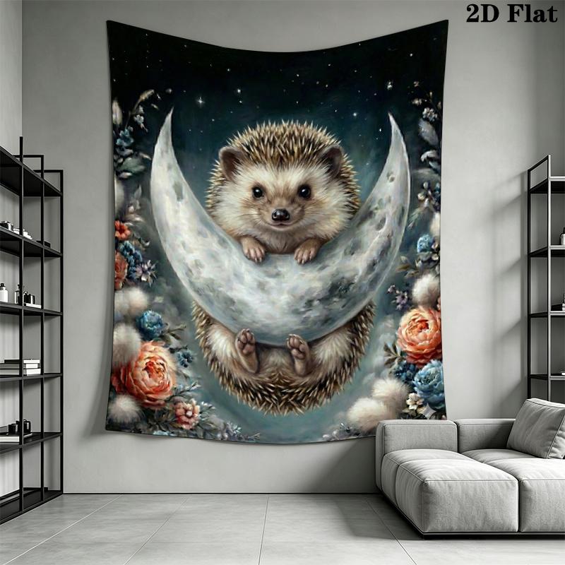 cute animal Wall Tapestry Aesthetic Wall Hanging Printed Fabric Blanket Decorative Tapestries for Bedroom Living Room Home Decor