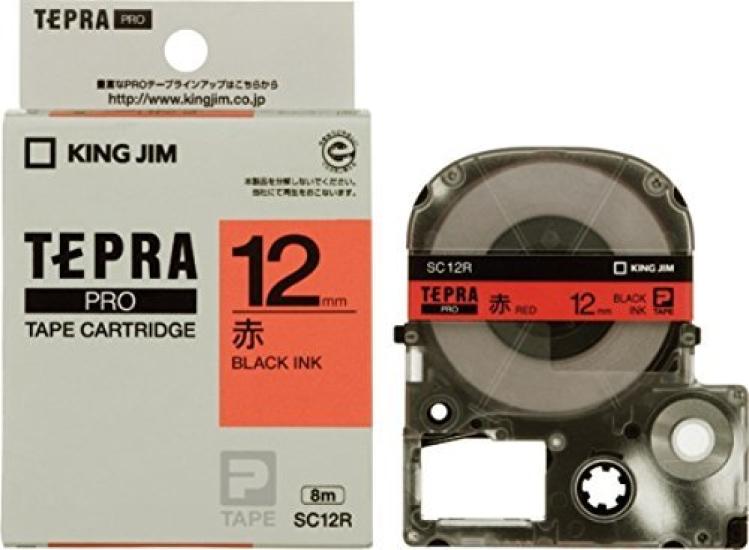 

King Jim PRO Tape Cartridge with Color 00020193 of Labels, SC12R, (Pack 3)