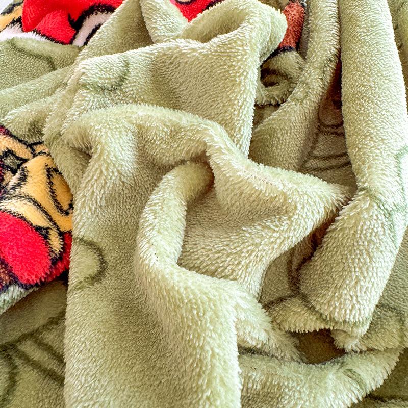 Soft Bedsheet Warmth Fitted Sheet Cartoon Style Bed Linen Velvet Bed Cover Sheets with Elastic Band Drap De Lit (No Pillowcase)