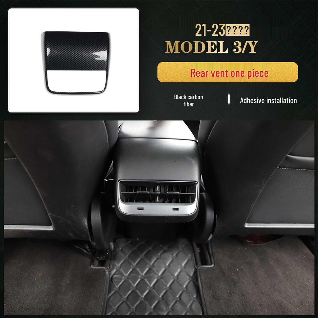 Carbon Fiber Interior for 2021-2023 Tesla Model 3/Y Steering Wheel & Console