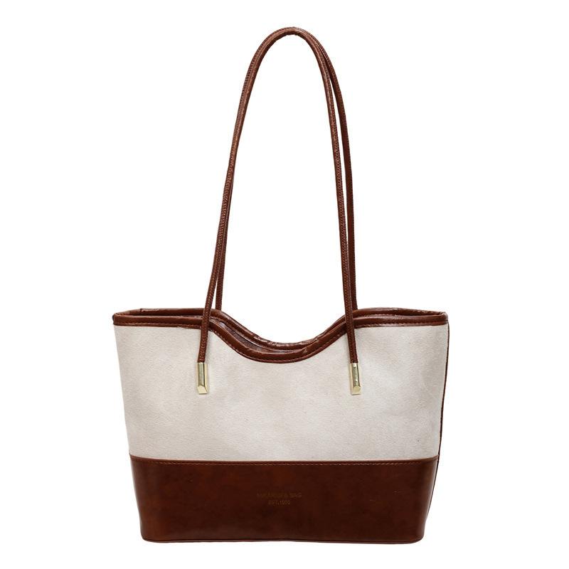 Fashionable Retro Large Capacity Casual Handbag, Shoulder Bag with Shoulder Strap, Crossbody Tote Bag for Commuting.