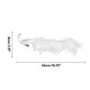 Simulation White Peacock Christmas Tree Decoration Natural Feather Pendant