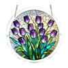 Acrylic Puzzle Suncatcher 83 Pieces, Wisteria In Glasslight Sun Catchers Puzzle, DIY SunCatchers Puzzles Window Hanging, Home & Garden Decor, 7.4 In