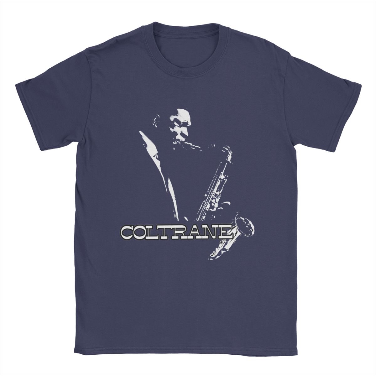 BenberFashion John Coltrane T-shirts Heren 100% Katoen Nieuwigheid T-shirts Ronde Hals T-shirt Korte Mouw Kleding Feest S