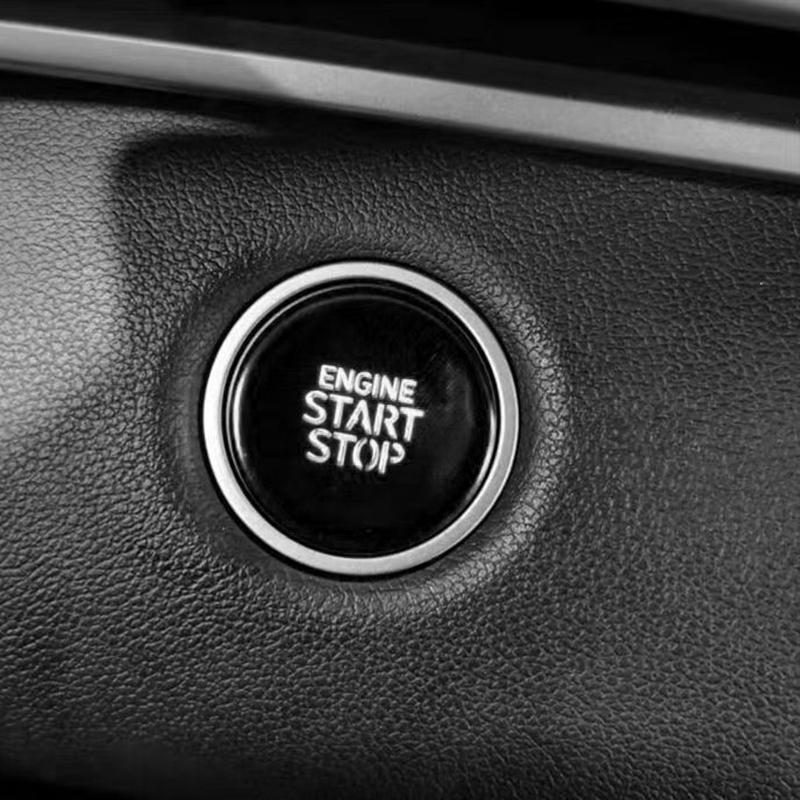 Car Stop Engine Push Button Cover For Hyundai Tucson Elantra Stop Switch Cover Trim Interior Aluminum Alloy Accessories