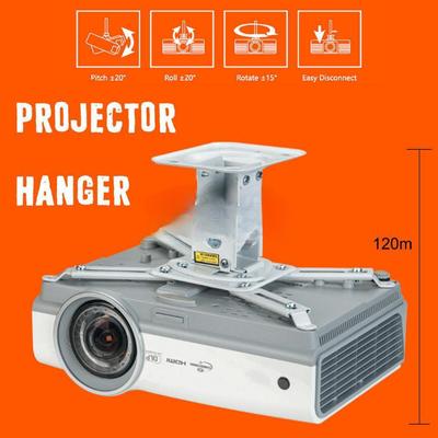 360 Angle Rotation Projector Bracket Ceiling Wall Mount White Universal Bracket DVR Camera Holder Theater Office Meeting Room Home