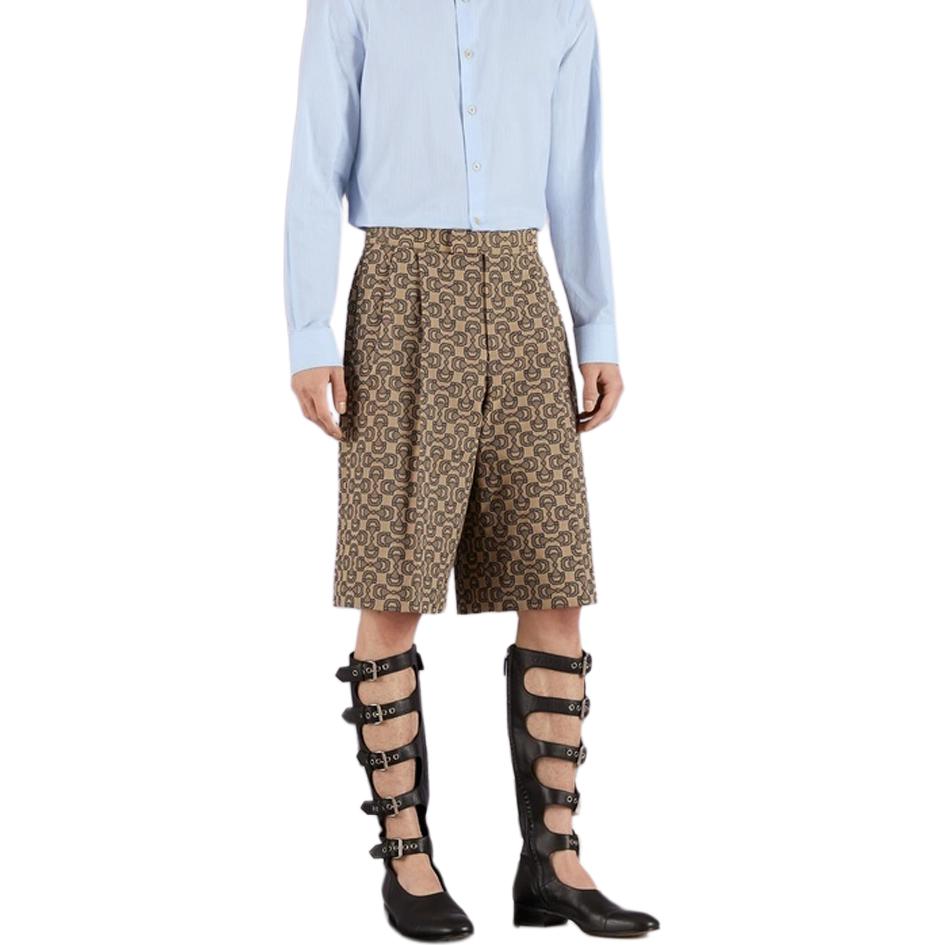 GUCCI SS23 Casual Shorts Men's Khaki 673181-ZAIM1-9078