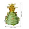 Ananas Comosus Crystal Pineapple Ornaments Glass Miniatures Pineapple Model  Fengshui Paperweight