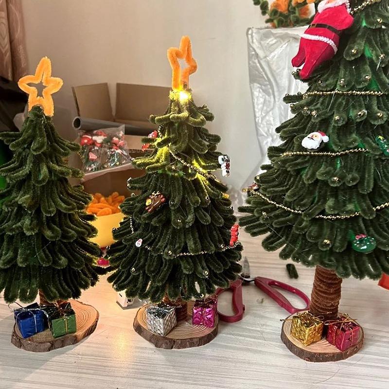 WTEMPO Mixed Color Resin Christmas Ornament Kit Snowman Reindeer, Santa Claus Christmas Tree for DIY Crafts Christmas Holiday Festive Decorations