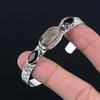 Gift For Her 925 Silver Natural Spider Web Jasper Gemstone Bangle Adjustable