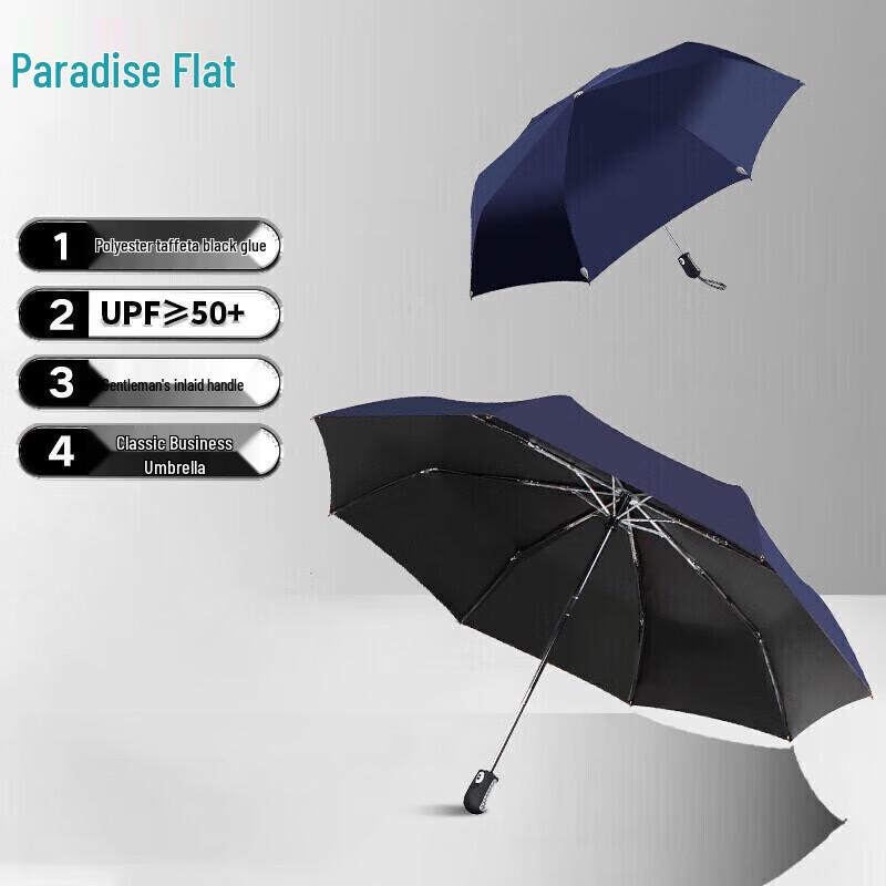 Heaven Umbrella Automatic 3-Fold UV Protection Sun & Rain Umbrella
