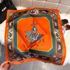 Fashion Square Fashion Foreign Style Small Silk Scarf Women'S Headband Decorative Scarf Dual-Purpose Small Square Scarf New Scarf