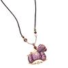 Women's Vintage Inspired Long Handmade Alloy Necklace Featuring Horse Charm Pendant for Sweater Fashion and Casual Wear