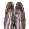 80er-90er Made in USA Oakwoods Echtes Leder Mackay Penny Loafer Herren 26.5-27.0 Rotbraun(GEBRAUCHT)
