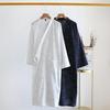 Frühling und Sommer Aktualisierter Stil Japanischer Kimono Herren Bademantel 100% Baumwolle Gestreiftes Nachthemd Große Größen Yukata Haus Schweiß-Dampf-Kollektion