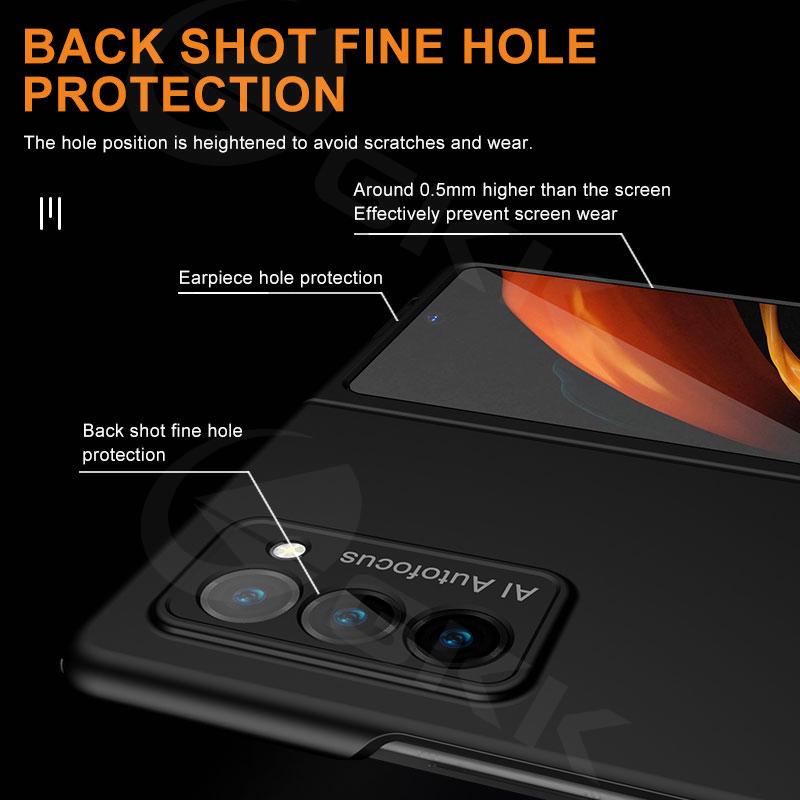 Ultradünne, matte Hartschale für Samsung Galaxy Z Fold 2, stoßfest, stoßfest, Schutzhülle für Samsung Galaxy Z Fold 2