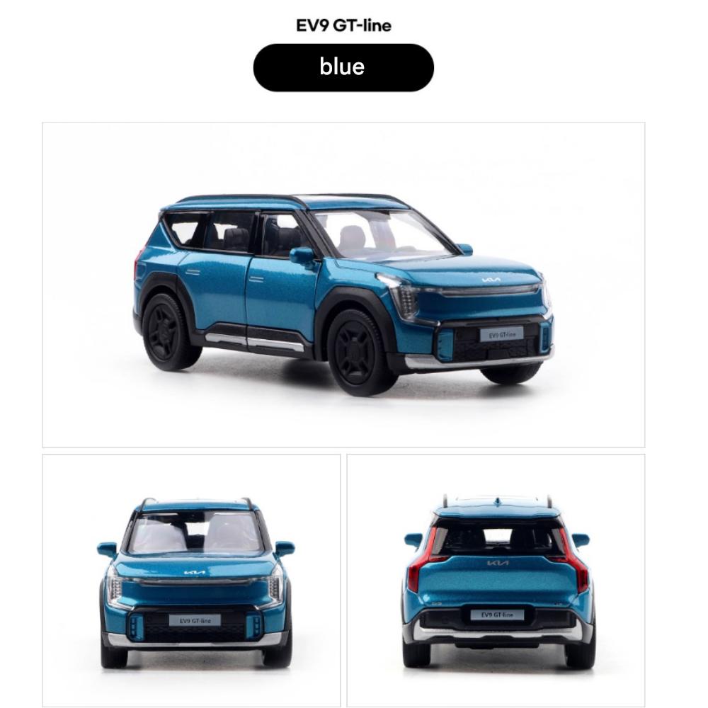

Веллі 1:38 Kia EV9 Fullback, Синій/Білий Металевий, МініАвто синій
