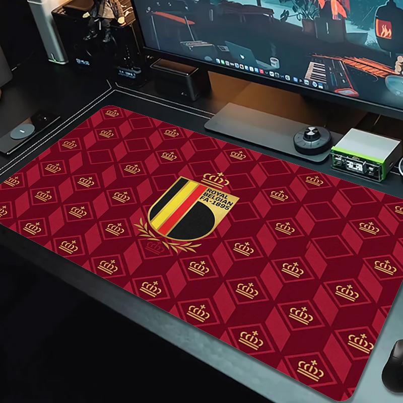 Belgium Color Mouse Pad Large Gaming Table Cushion Non-slip Laptop Tablet Big Mousepad XXL Mat Mini PC Playmat With Lock edge
