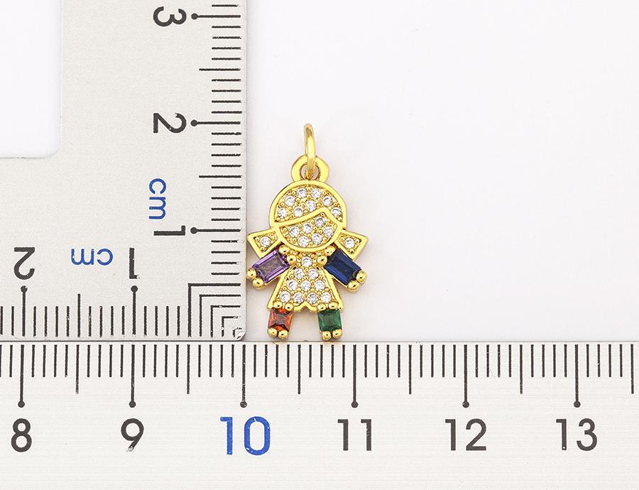 Nidin New Boy/Girl Pendant Choker Jewelry Zircon Necklaces Accessories For Mom Kids Parent-child Anniversary Gifts Wholesale