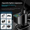 Neues digitales 66W Autoladegerät, Eins-zu-Zwei Zigarettenanzünder-Umwandlung, Multifunktionales Dual-USB Handy-Ladegerät