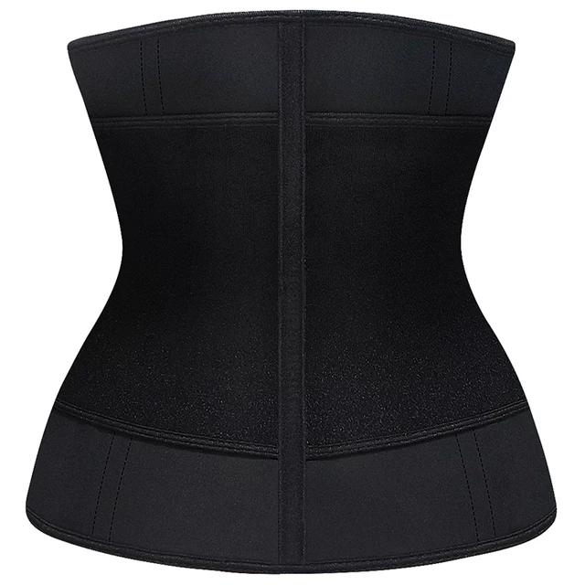 9 Steel Bones Front Zipper Single Belt Adjustable Women Tummy Control Thick Neoprene Waist Cincher