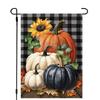 Briarwood Lane Fall Checkered Pumpkins Garden Halloween Flag