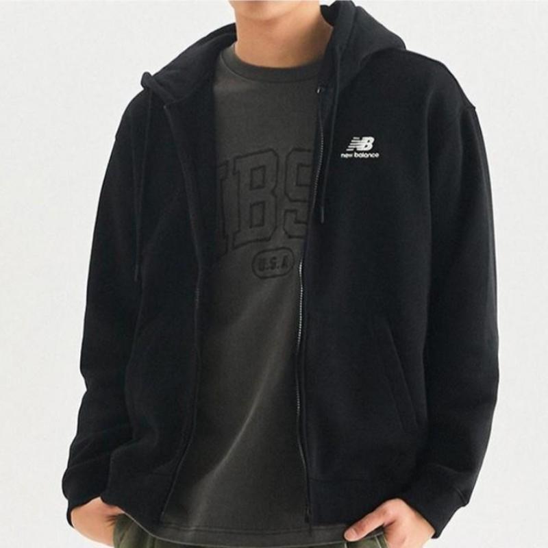 New Balance Basic Logo Brushed Hoodie Zip Up Nbmdd41013