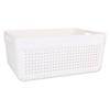 Panier multi-usages - confortime - plastique - 32.5 x 23.5 x 14 cm - gris - mixte
