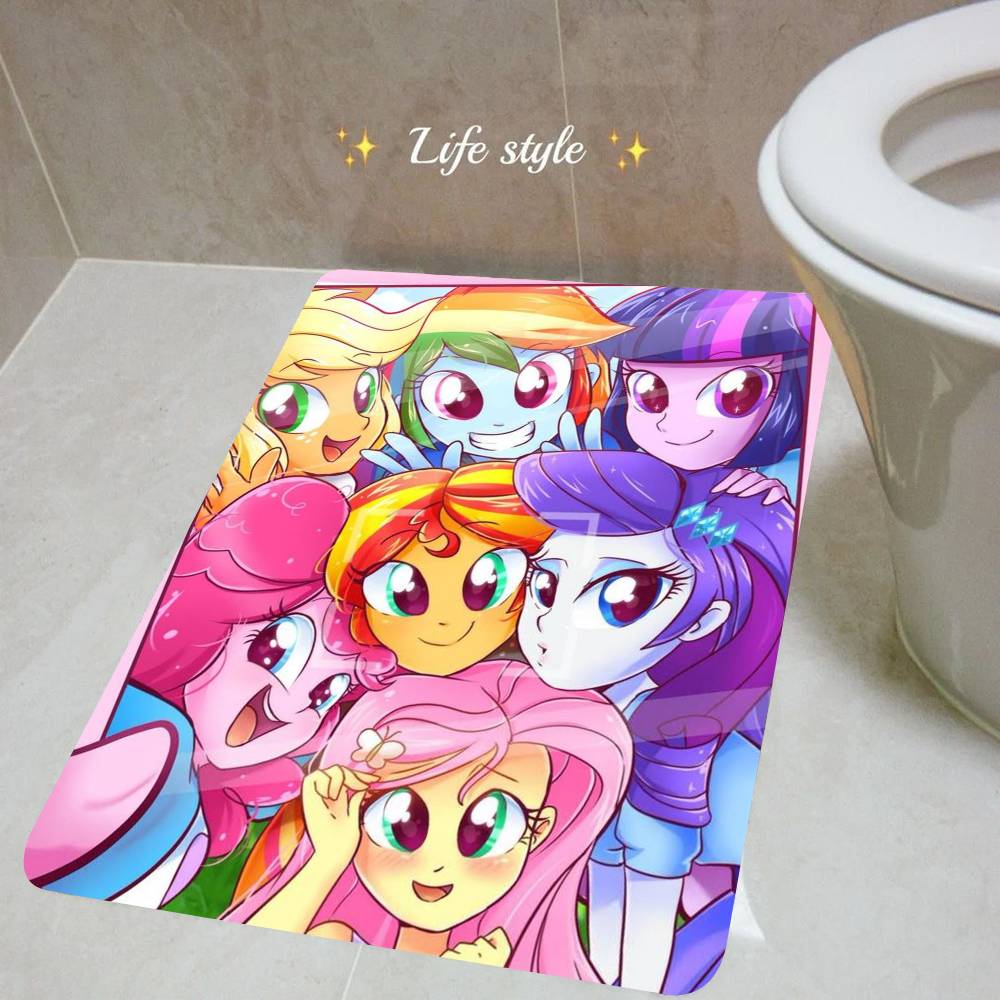 Cartoon My L-Little P-Pony Pink Entrance Door Mat Bedroom Living Room Doormat Home Balcony Anti-Slip Modern Home Decor
